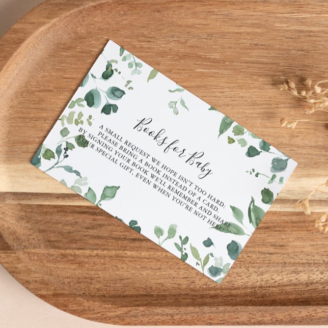 Anfrage für das Babyduschbuch von Script Green Fol Begleitkarte (Von Creator hochgeladen)