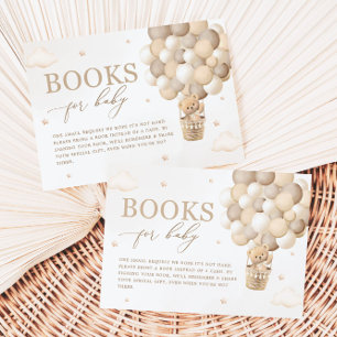 Anfrage für ein neutrales Teddy Bear Baby Shower Begleitkarte