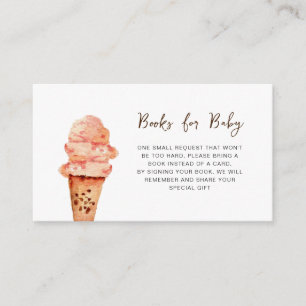 Anfrage für ein niedliches Ice Cream Baby Book Begleitkarte