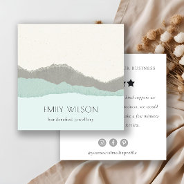 Anfrage zur Überprüfung der Bergwelle von Pastel A Quadratische Visitenkarte