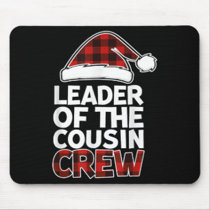 Anführer der Cousin-Crew Weihnachten Buffalo Rot Mousepad