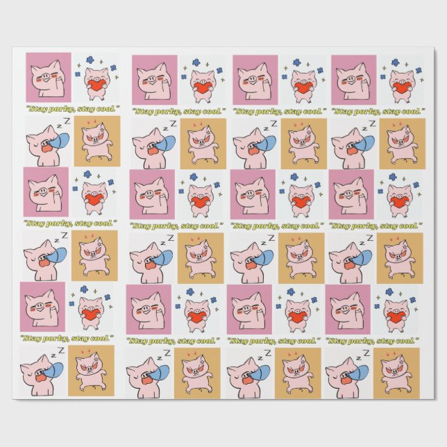 Anführungsstriche Geschenkpapier (Flach)