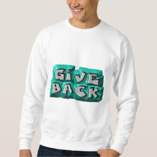Anführungsweisheit Aquamariner, graugestrichener B Sweatshirt