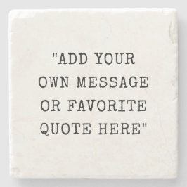 Anführungszeichen für benutzerdefinierte Schriftar Steinuntersetzer