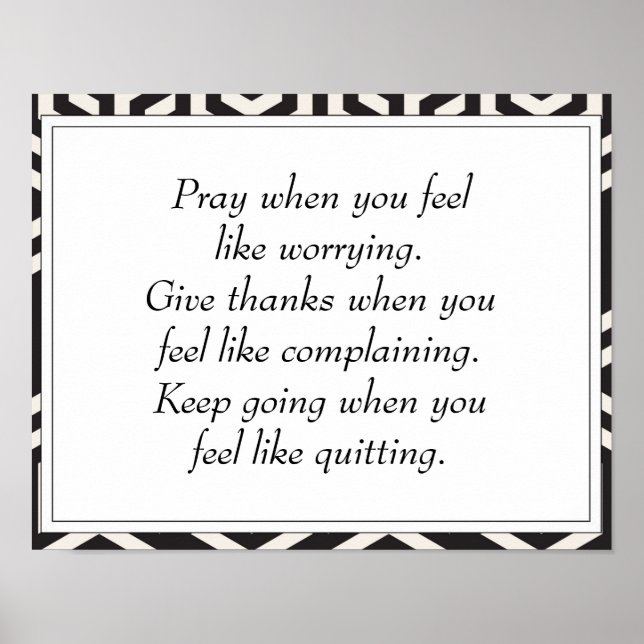 Anführungszeichen für das Schwarze Inspirationsleb Poster (Vorne)