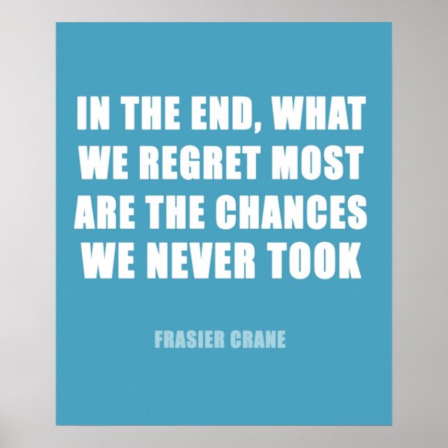 Anführungszeichen für Frasier-Kran Poster (Vorne)