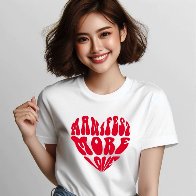 Anführungszeichen für mehr Liebe Tri-Blend Shirt (Manifest More Love)