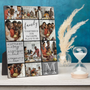 Anführungszeichen für Monogramm für personalisiert Fotoplatte