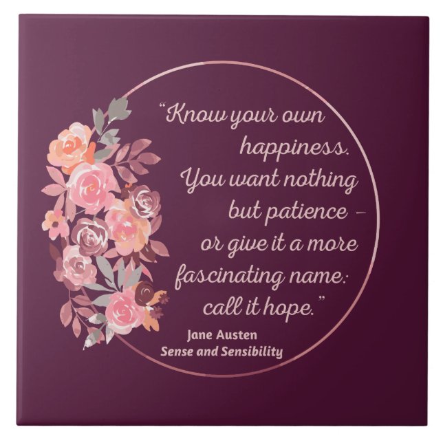 Anführungszeichen für Sinnlichkeit und Sensibilitä Fliese (Vorderseite)