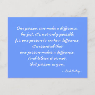 Anführungszeichen Postkarte