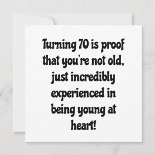 Anführungszeichen zum 70. Geburtstag Dankeskarte