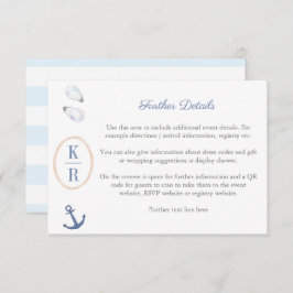 Angaben QR-Code für das Brautparty der Küstenmonog Begleitkarte