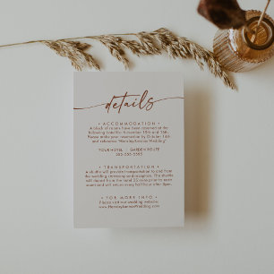Angaben zu Boho Chic Bohemisch Cream Wedding Begleitkarte