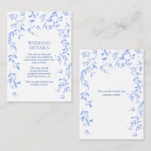 Angaben zu Botanischen Hochzeiten in Französisch-B Begleitkarte