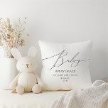 Angaben zum neutralen Baby des weiblichen Geschlec Kissen<br><div class="desc">Mit unseren skurrilen, geschlechtsneutralen Babydetails werfen wir Kissen - perfekt für jede Jahreszeit, ob Herbst, Winter, Frühling oder Sommer! Dieses Kissen hat ein boho-chic-Ambiente mit moderner, eleganter Kalligraphie und einem minimalistisch schwarz-weißen Design. Es ist hübsch und einzigartig, mit einer Touch Vintagen Shabby Chic, das es perfekt für Jungen und Mädchen...</div>