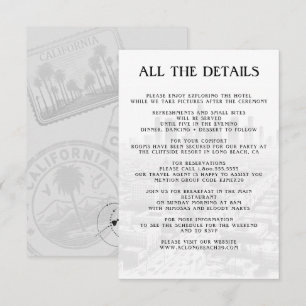 Angaben zum Pass in Kalifornien Begleitkarte