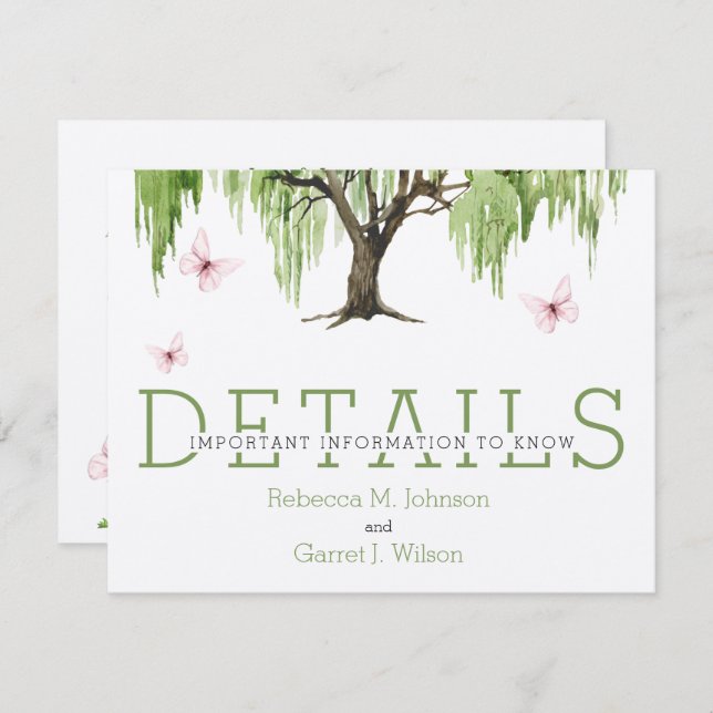 Angaben zum Weinfall/Umschließungskarte Einladung (Vorne/Hinten)