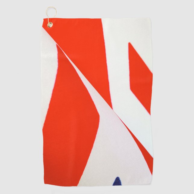 Angaben zur britischen Flagge Golfhandtuch (Vorderseite)