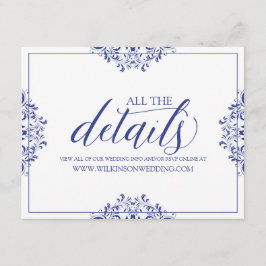 Angaben zur Hochzeit / Info-Karte | Nadine (Royal  Begleitkarte