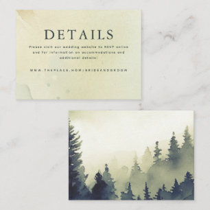 Angaben zur Hochzeit Kleine Abschlusskarte Begleitkarte