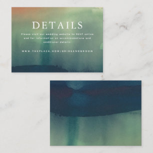 Angaben zur Hochzeit Kleine Abschlusskarte Begleitkarte