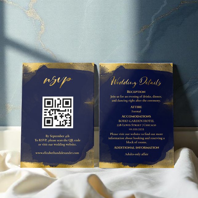 Angaben zur Hochzeit | UAWG | | QR-Code-Umschließu Begleitkarte (Von Creator hochgeladen)