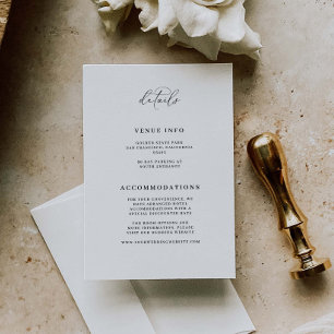 Angaben zur Hochzeitskarte Mindestwert R100 Begleitkarte