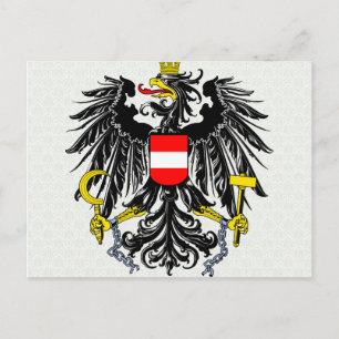 Angaben zur österreichischen Wappen Postkarte