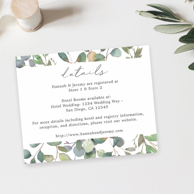 Angaben zur rustikalen Eukalyptus-Haushaltslage Flyer (Von Creator hochgeladen)