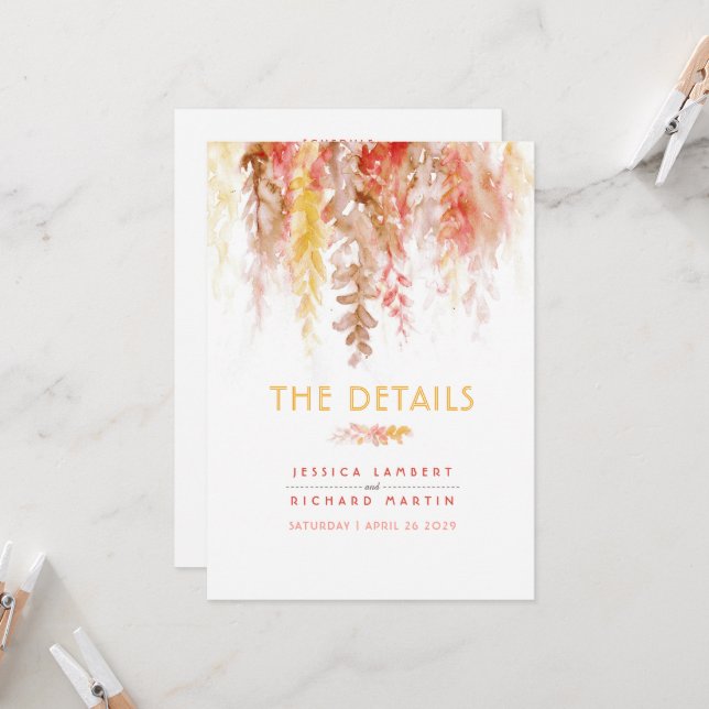 Angaben zur Trauung von Rebstöcken (Vorderseite/Rückseite Beispiel)