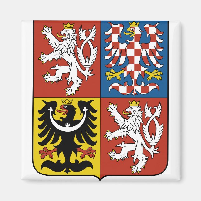 Angaben zur tschechischen Wappen Magnet (Vorne)