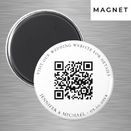 Angaben zur uAwg der QR-Code-Website für Hochzeite Magnet