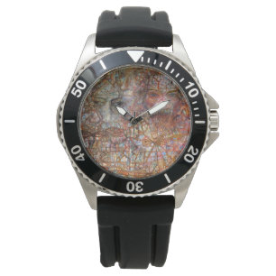 Angaben: Zwei Gesichter (von Pavel Filonov) Armbanduhr