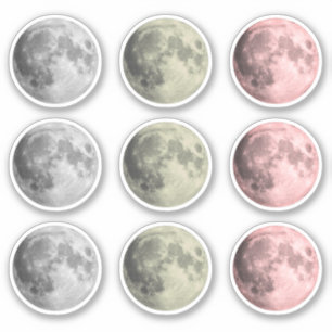 Angebaute Raumaufkleber für Vollmonde Aufkleber