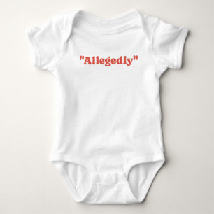 angeblich Funny Baby Strampler