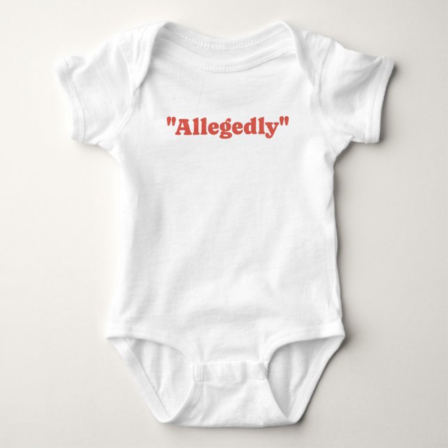 angeblich Funny Baby Strampler (Vorderseite)