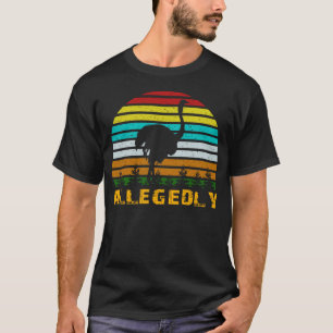 Angeblich Ostrich TShirt Retro Flightless Bird Lov