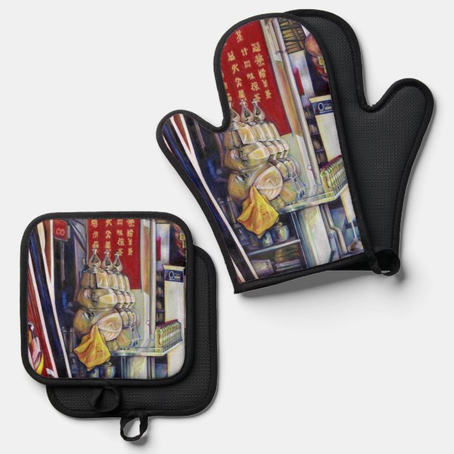 angeblich probabilistisch ofenhandschuh & Topflappen-Set (Vorderseite/Rückseite)