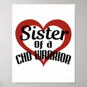 Angeborene Herzkrankheit Schwester eines CHD-Krieg Poster