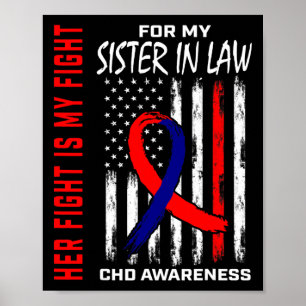 Angeborener Herzfehler CHD-Bewusstseins-Schwester Poster