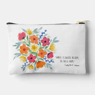 Angebot der Hoffnung für Watercolor Florals Zubehörtasche