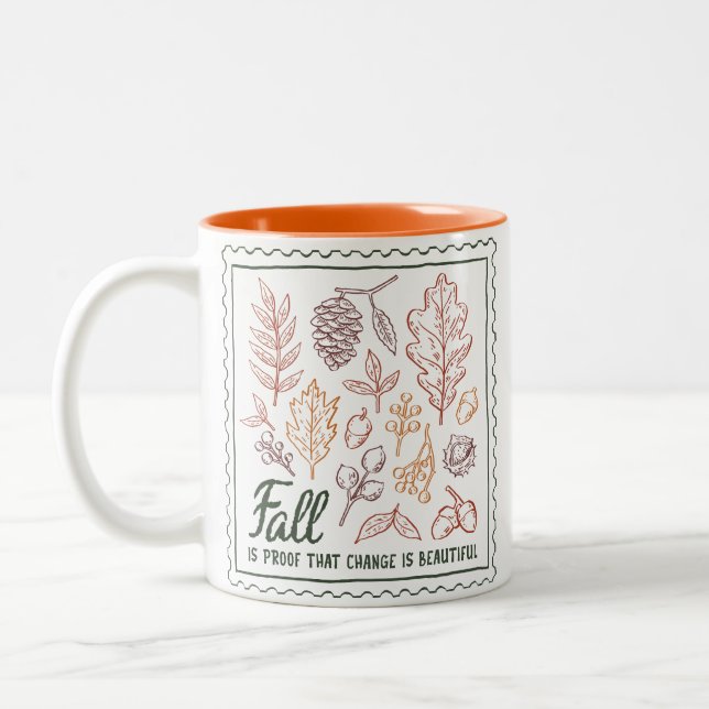 Angebot fallen zweifarbige tasse (Links)