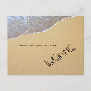 Angebot für Beach- und Liebe Hochzeiten Einladung