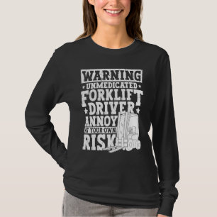 Angebot für den Gabelstaplerfahrer eines zertifizi T-Shirt