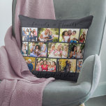 Angebot für Familie und Freunde 12 - Foto Collage  Kissen<br><div class="desc">Erstellen Sie Ihr eigenes Foto Kissen mit 12 Ihrer Lieblings-Fotos. Das Design hat ein elegantes, handgeschriebenes Zitat, das lautet: "Familie & Freunde machen die perfekte Mischung" und Sie können dies bearbeiten, wenn Sie möchten. Die Fotovorlage ist für Sie Set, um Ihre eigenen Bilder, die in einem modernen Mauerwerk angeordnet sind,...</div>