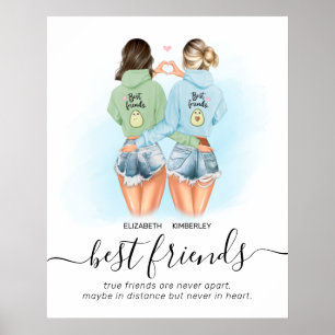 Angebot für kundenspezifische Best Friends Poster