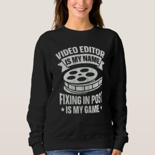 Angebot für Videobearbeitung für einen Videobearbe Sweatshirt