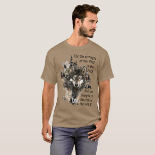 Angebot für Wasserfarben-Wolf-Tierfamilie T-Shirt