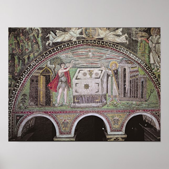 Angebot von Abel und Melchisedech im Altar Poster (Vorne)