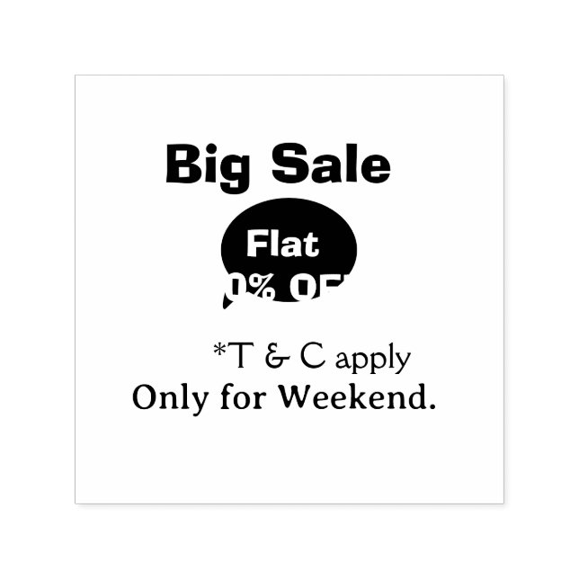 Angebot zum großen Ausverkauf Wochenende Unternehm Permastempel (Design)